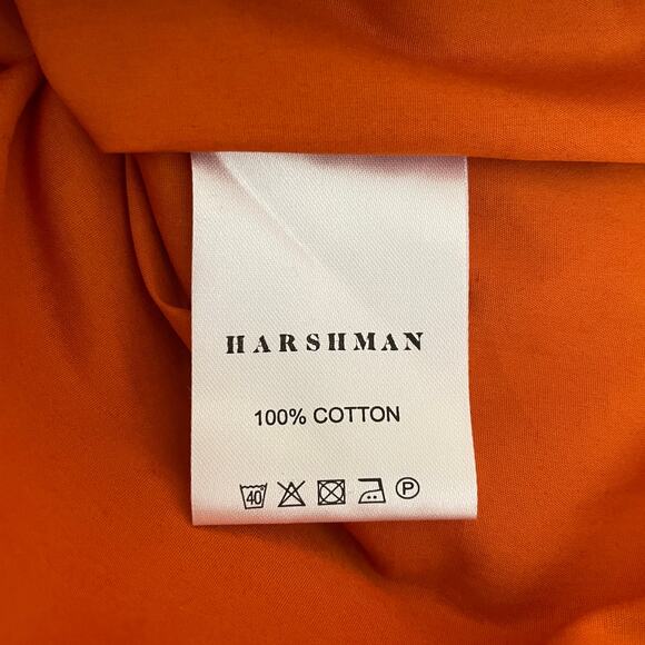 Anthropologie Harshman Orange Liana Cotton One Shoulder Top Blouse L XL 14 NWT - Picture 11 of 12